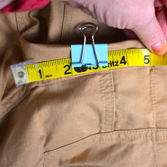 Carhartt WIP Shorts Men's Medium Hayworth Bourbon Rinsed Relaxed Fit Belt NWT - Picture 8 of 13